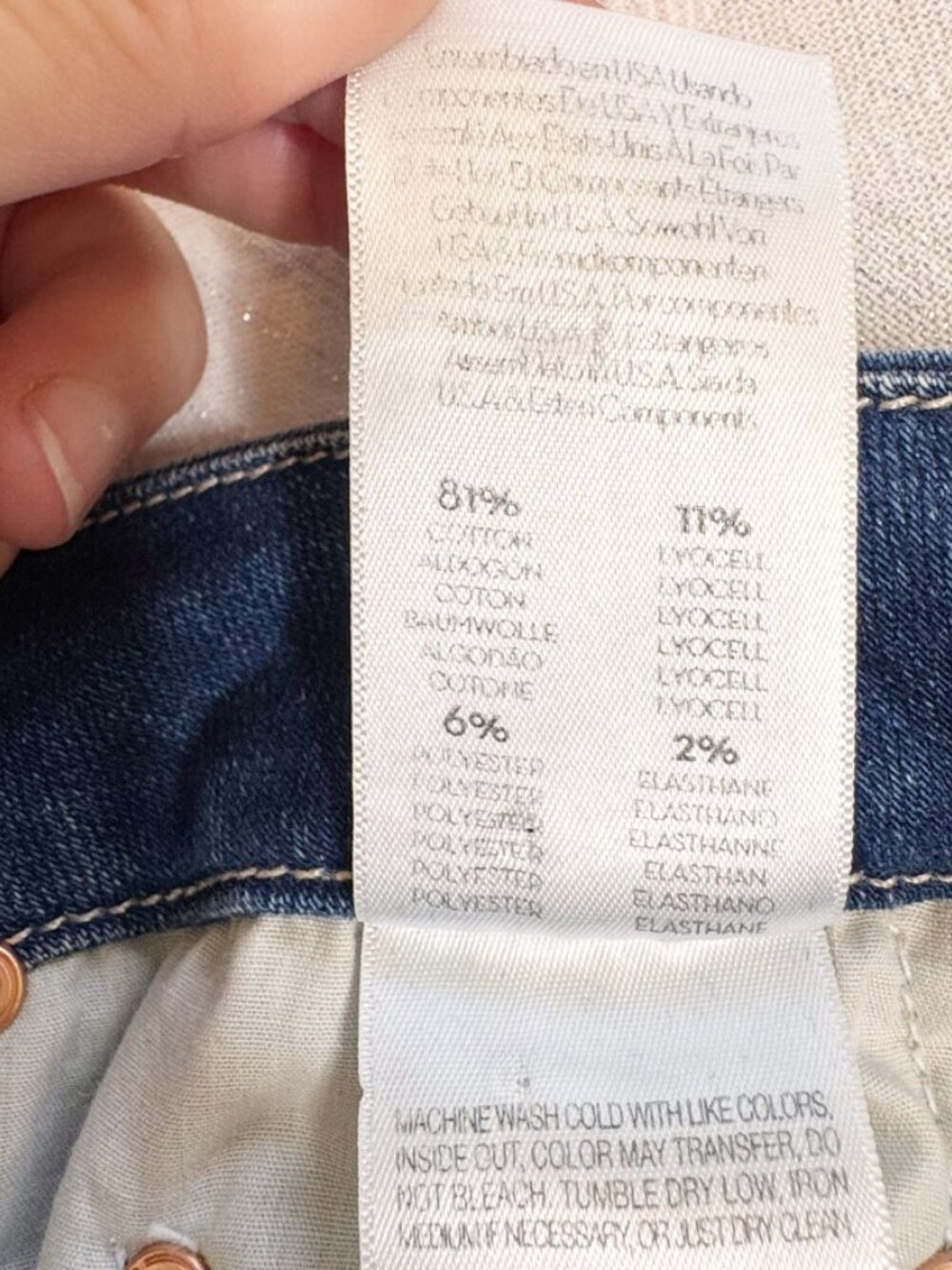 MOTHER The Roller Fray Balls Of Yarn Wide Leg Jeans Blue Size 29 - Picture 13 of 15